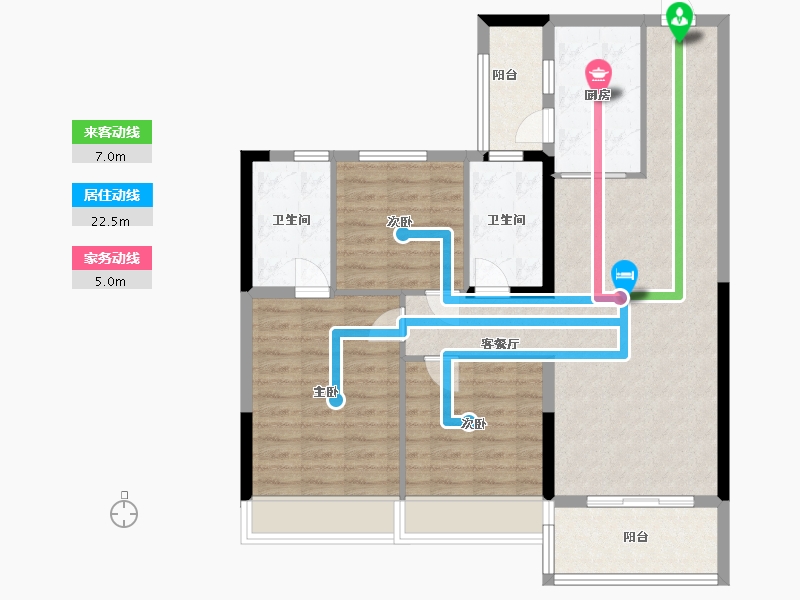 广东省-广州市-碧桂园・泊岸-97.01-户型库-动静线