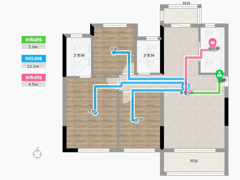 浙江省-湖州市-汎港润合-86.69-户型库-动静线