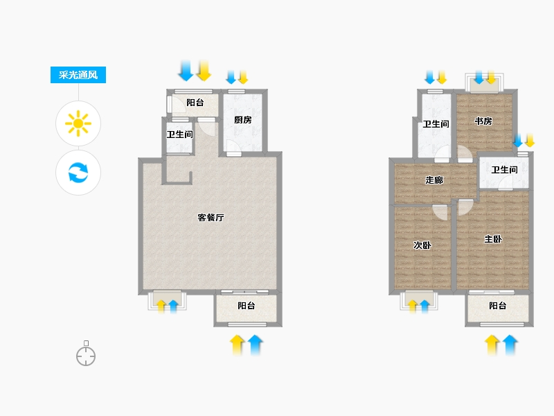 江西省-南昌市-悦风华-143.00-户型库-采光通风