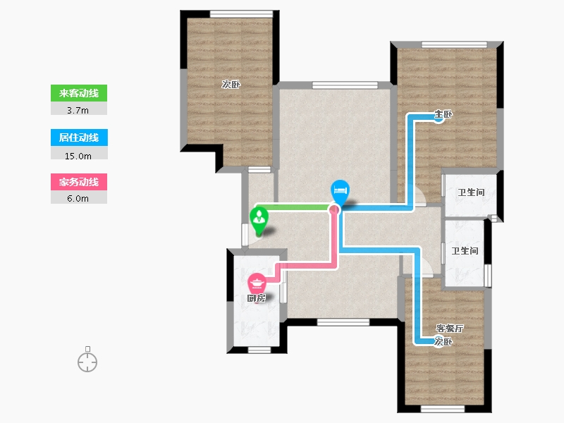 辽宁省-大连市-体育新城-97.04-户型库-动静线