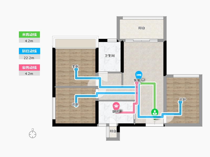 四川省-宜宾市-中核棚改小区-75.87-户型库-动静线