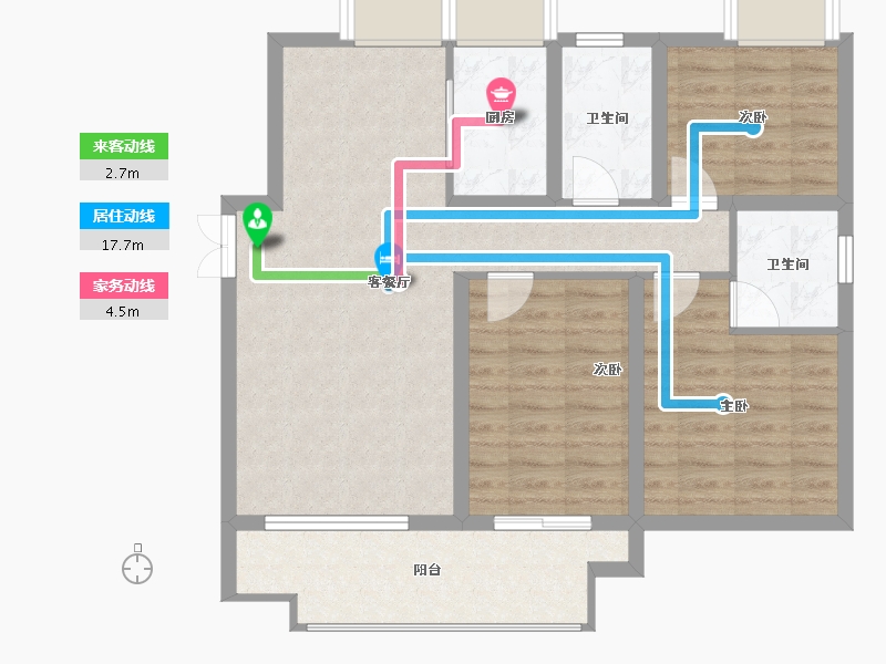 江西省-赣州市-世纪花城-86.99-户型库-动静线