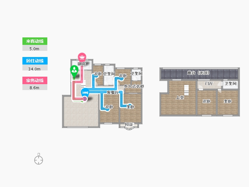 辽宁省-葫芦岛市-嘉华御景豪庭-193.11-户型库-动静线