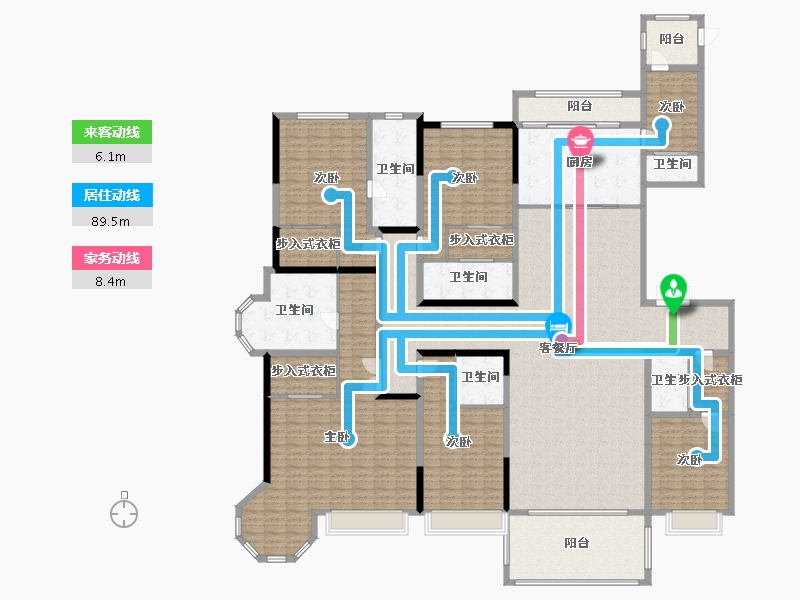 辽宁省-沈阳市-星河湾-338.08-户型库-动静线