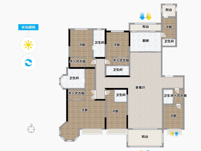 辽宁省-沈阳市-星河湾-338.08-户型库-采光通风