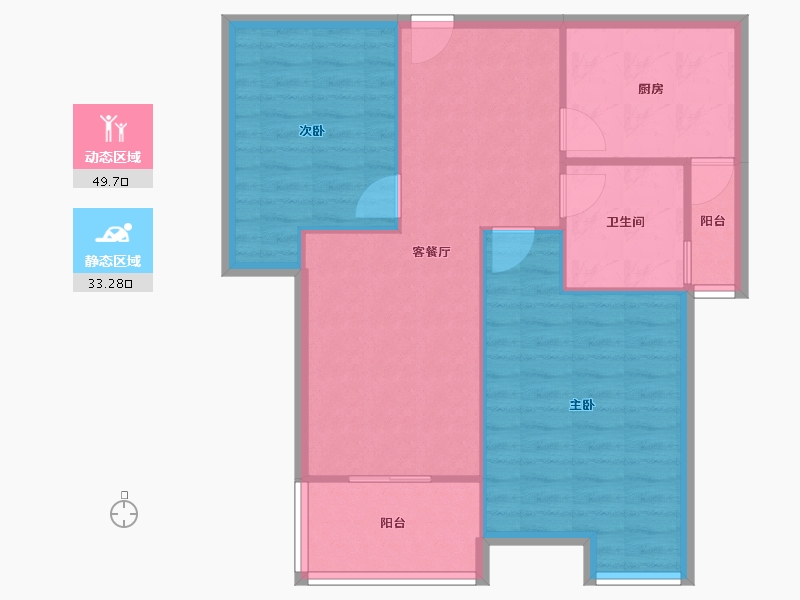 安徽省-合肥市-上城国际-75.56-户型库-动静分区