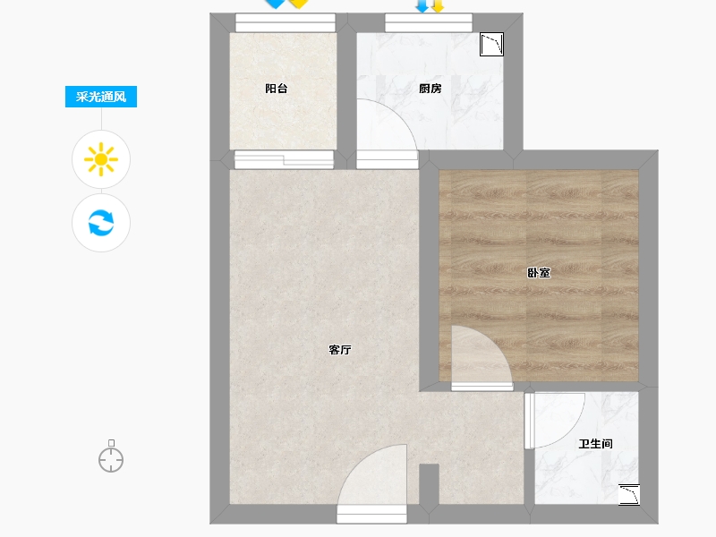 河北省-石家庄市-卡布奇诺国际社区-27.40-户型库-采光通风