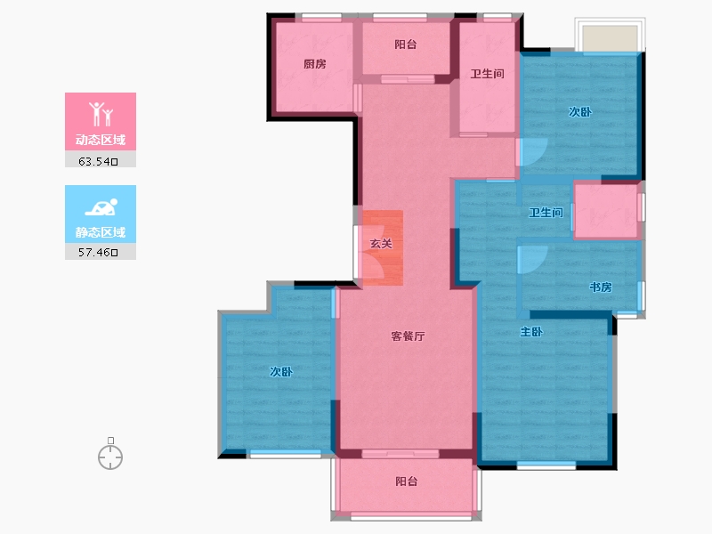 河南省-平顶山市-长安佳园-107.11-户型库-动静分区