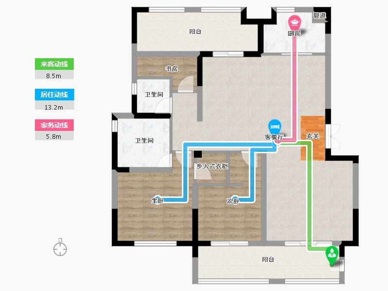 山东省-烟台市-高科荣境-113.99-户型库-动静线