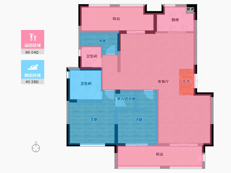 山东省-烟台市-高科荣境-113.99-户型库-动静分区