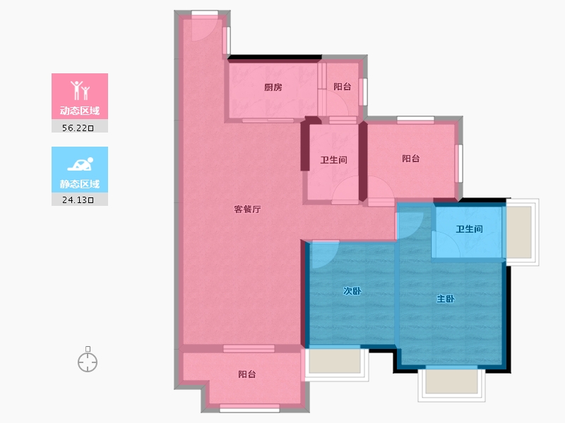 广东省-惠州市-牧云溪谷-70.88-户型库-动静分区