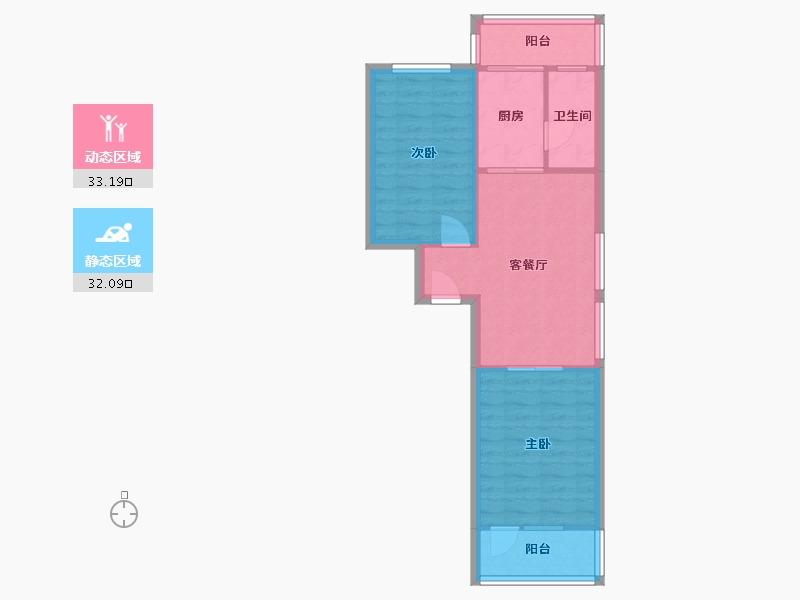 天津-天津市-雅江里-58.79-户型库-动静分区