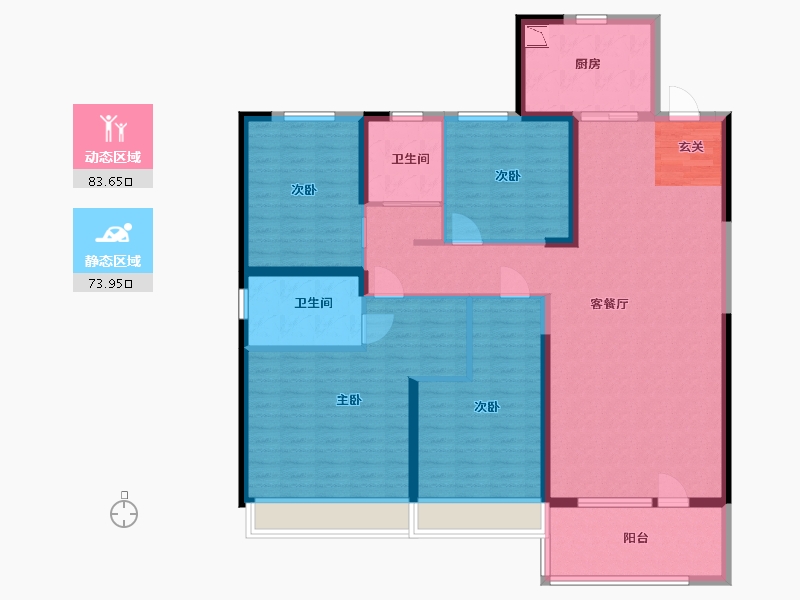 山东省-德州市-碧桂园-142.58-户型库-动静分区