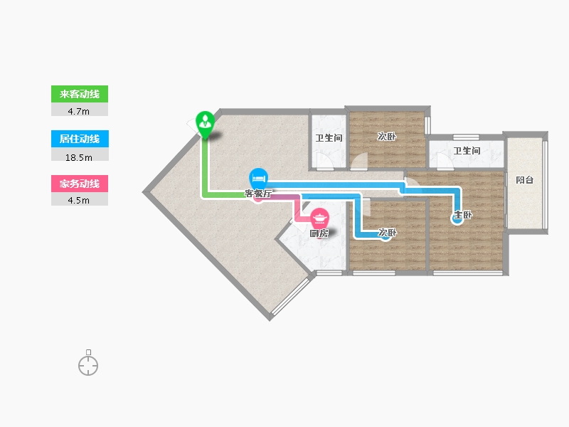 陕西省-咸阳市-大秦御港城-104.41-户型库-动静线