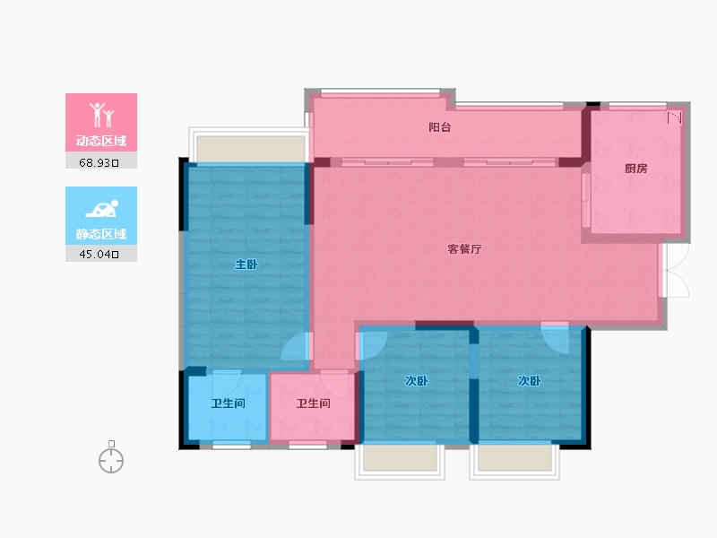 贵州省-毕节市-逸府-102.74-户型库-动静分区