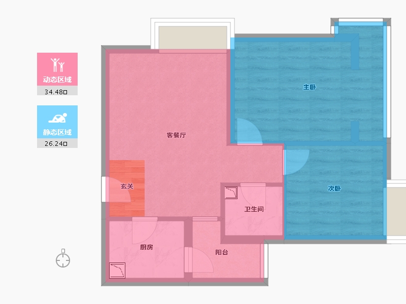 陕西省-西安市-陕西师范大学-53.50-户型库-动静分区