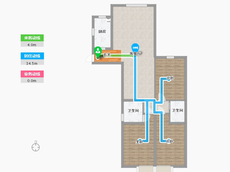 江苏省-南通市-京贸国际城-98.35-户型库-动静线