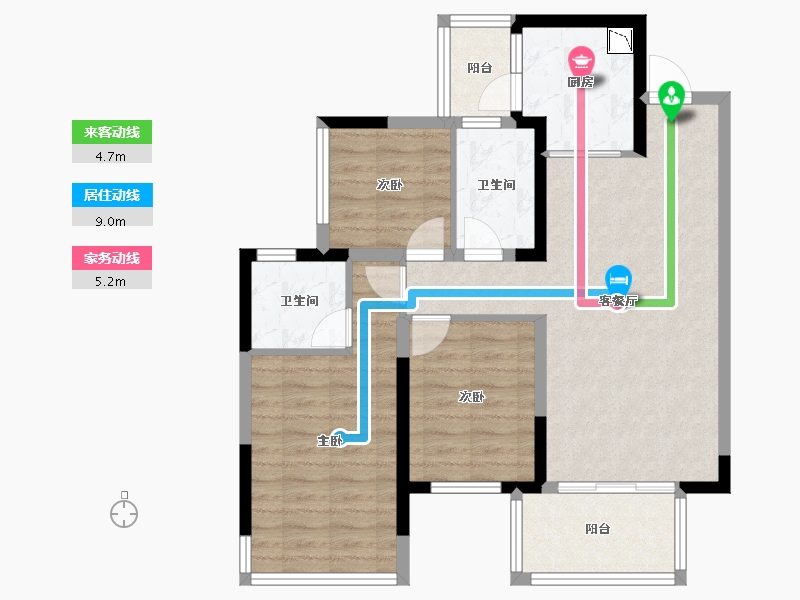 广西壮族自治区-南宁市-九熙府-81.61-户型库-动静线