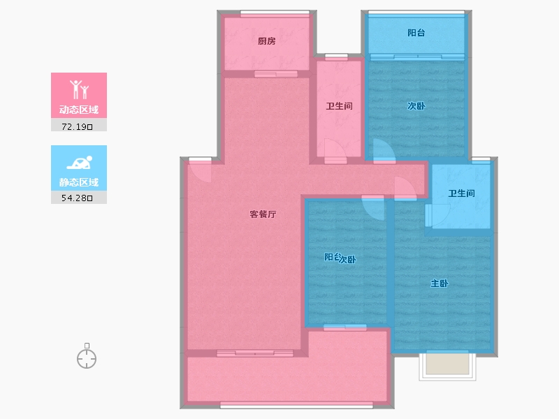 湖南省-怀化市-金御华府-112.92-户型库-动静分区