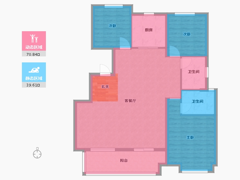 安徽省-合肥市-中海�X湖湾-99.99-户型库-动静分区