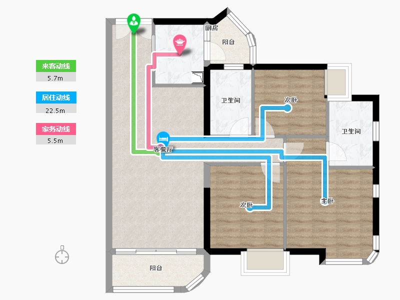 广东省-中山市-名豪花园-84.97-户型库-动静线