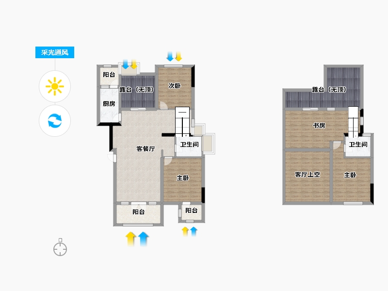 四川省-成都市-星岛国际-154.23-户型库-采光通风