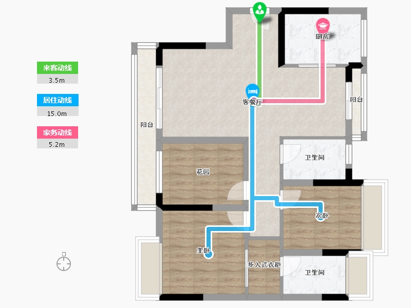 广东省-江门市-怡福朗荟-83.52-户型库-动静线