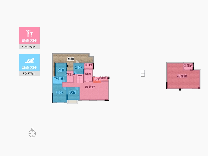 四川省-成都市-首开龙湖景粼玖序-184.90-户型库-动静分区