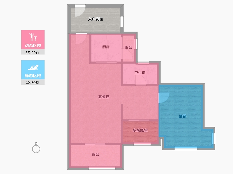 广东省-中山市-中澳春城-70.77-户型库-动静分区