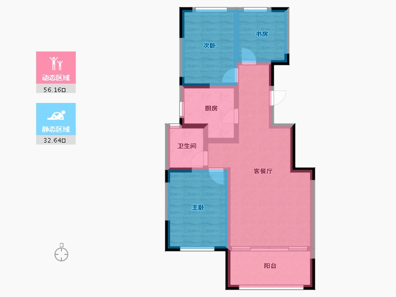 山东省-潍坊市-天一城-78.82-户型库-动静分区