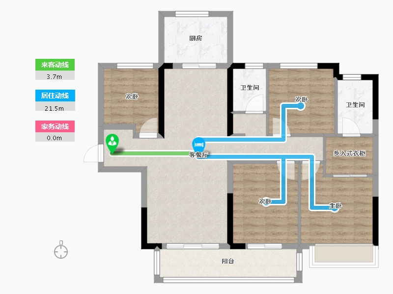 湖南省-长沙市-梅溪悦章府-94.06-户型库-动静线