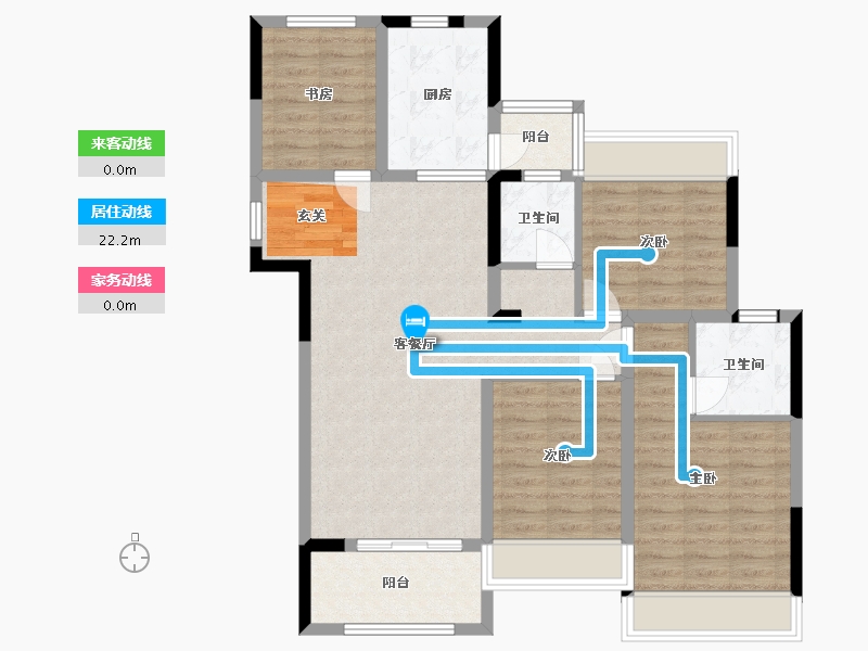 四川省-成都市-富元君庭-99.10-户型库-动静线