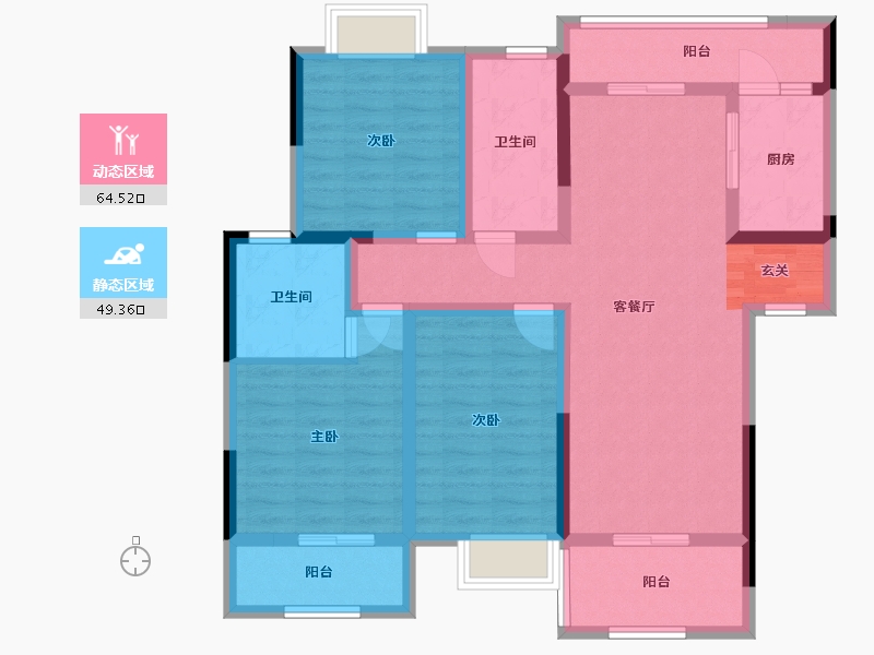 四川省-成都市-成金金语湾-100.12-户型库-动静分区