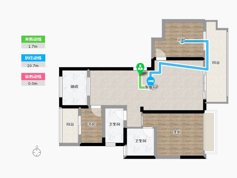 河南省-南阳市-东正颐和府-89.32-户型库-动静线