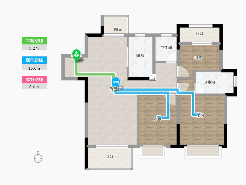 江西省-南昌市-南昌中大府-105.00-户型库-动静线