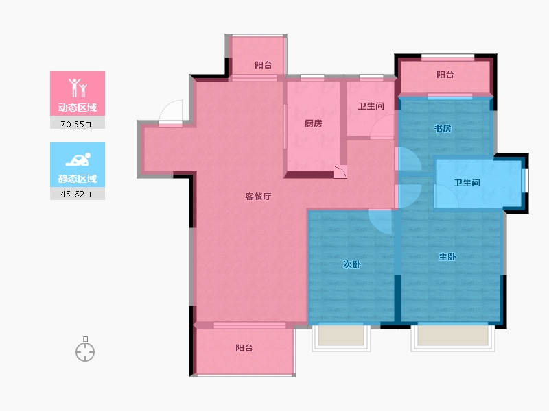 江西省-南昌市-南昌中大府-105.00-户型库-动静分区