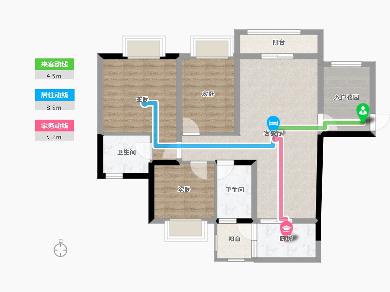 广西壮族自治区-北海市-中垠悦城-84.01-户型库-动静线