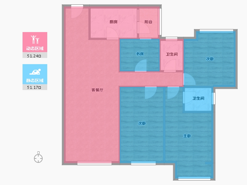 河北省-廊坊市-港中旅·海泉湾-93.19-户型库-动静分区