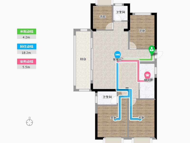 福建省-福州市-中建龙庭嘉园-102.93-户型库-动静线