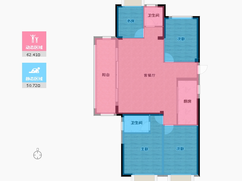 福建省-福州市-中建龙庭嘉园-102.93-户型库-动静分区