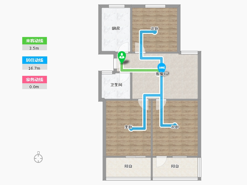 河南省-郑州市-六十一中家属院-78.79-户型库-动静线