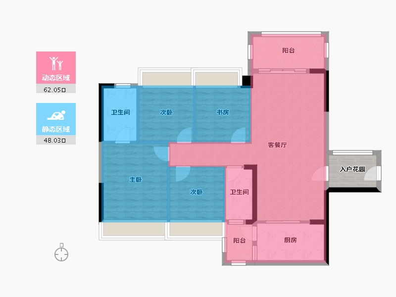 广东省-湛江市-东新花苑-104.47-户型库-动静分区