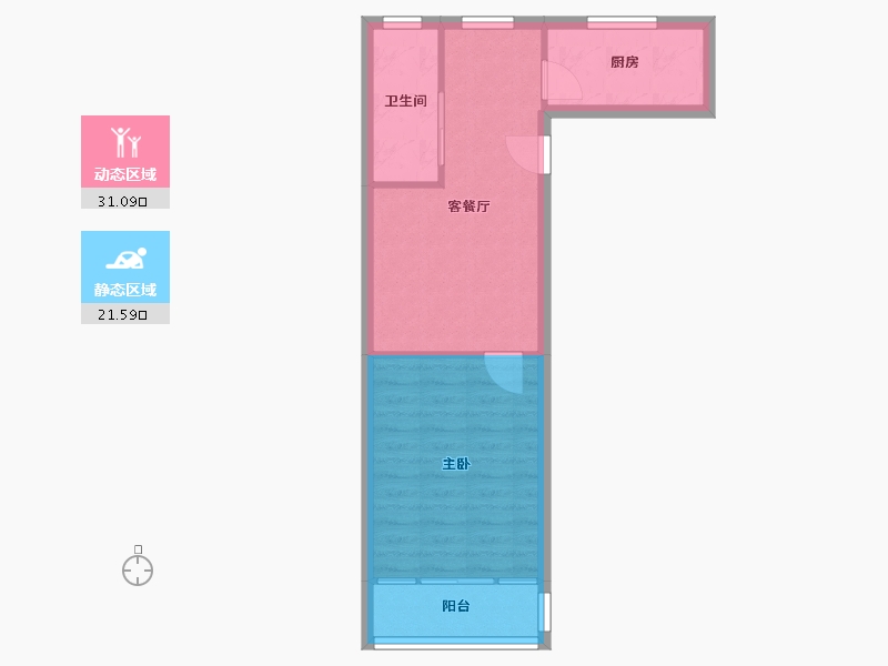 上海-上海市-华夏小区-47.19-户型库-动静分区