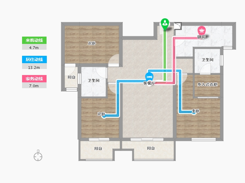 福建省-泉州市-泉州中骏商城-89.68-户型库-动静线