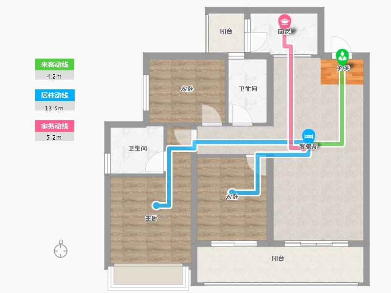 四川省-成都市-中海天府里-83.95-户型库-动静线