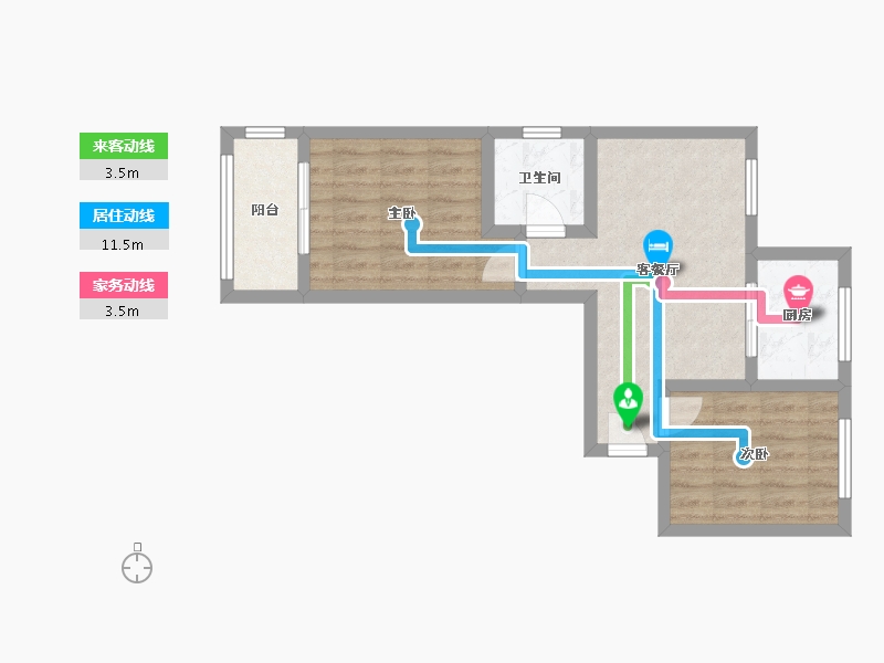 陕西省-西安市-启航馨苑-52.14-户型库-动静线