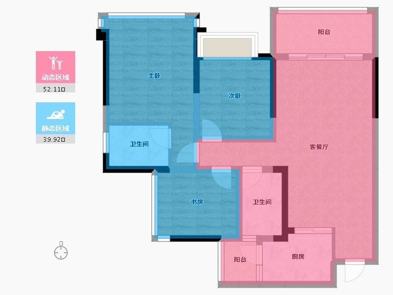 四川省-乐山市-麓城-81.13-户型库-动静分区