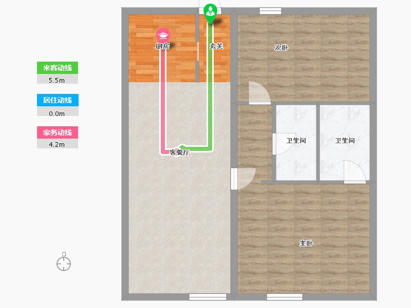 Florida-Hillsborough-Dauphine Apartments-84.55-户型库-动静线