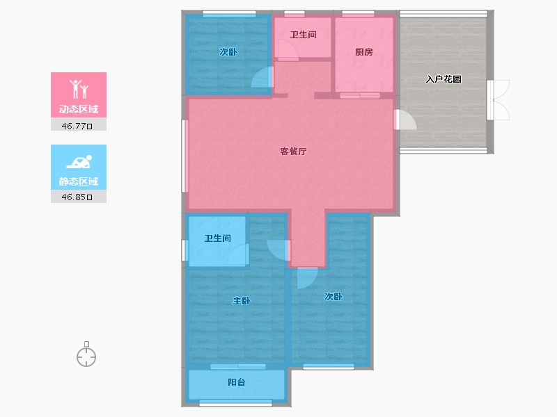 山东省-菏泽市-星月绿城-98.00-户型库-动静分区