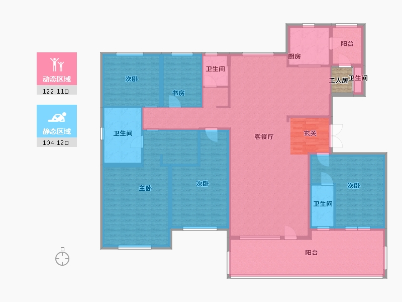 山东省-莱芜市-碧桂园天樾-208.25-户型库-动静分区